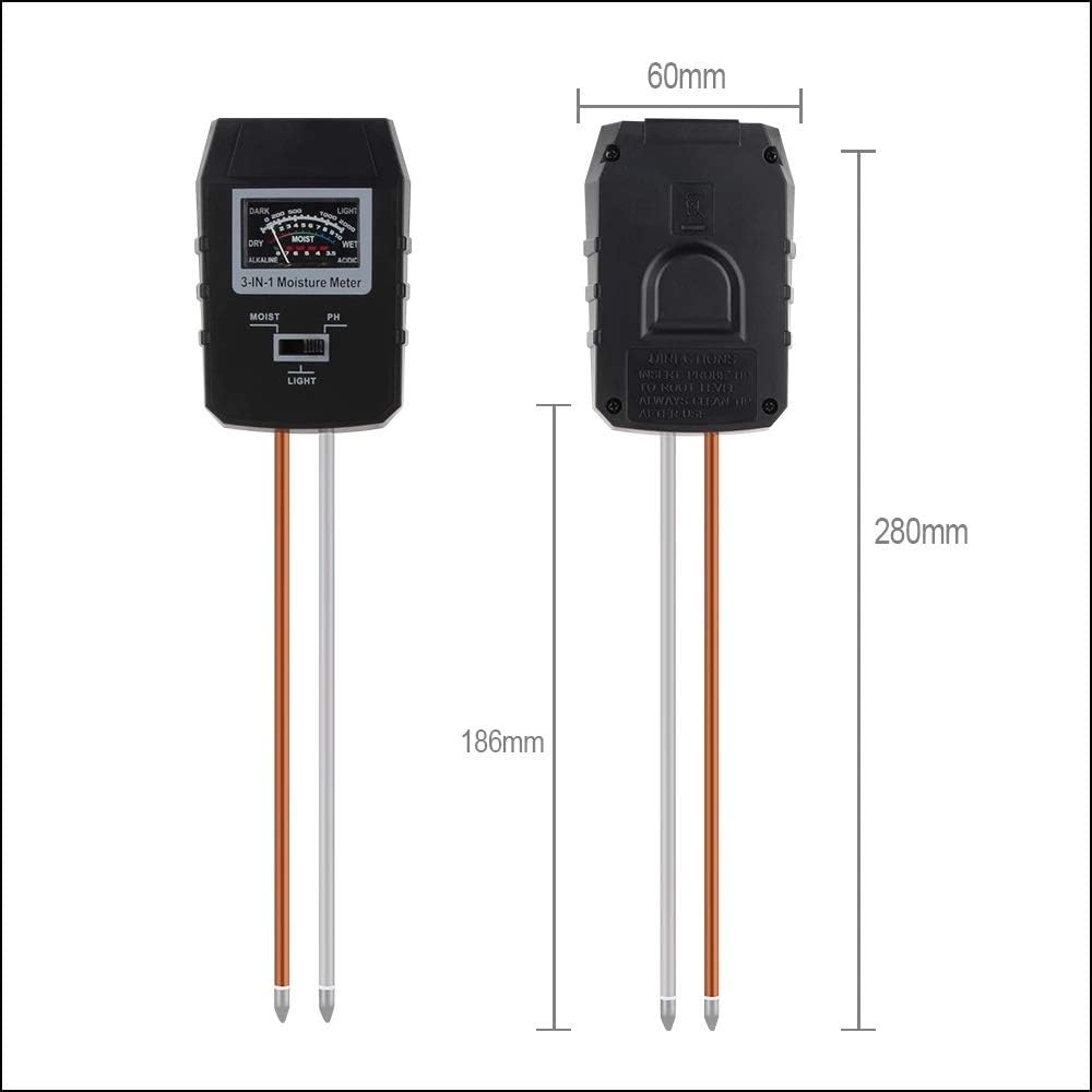 Large Screen Soil Tester Soil PH Humidity Measuring PH Meter Soil Monitor Hygrometer