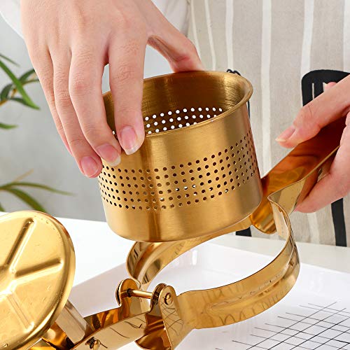 Potato Ricer – ręczny tłuczek ze stali nierdzewnej do ziemniaków, owoców, warzyw, ignamów i dyni