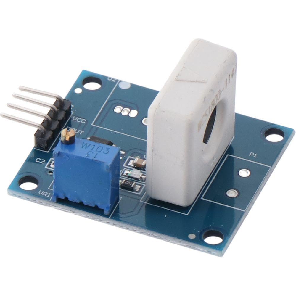 AllGIFT Current Sensor Module Board WCS1800 Professional 35A Hall Current Sensor Detector Blue Short Circuit