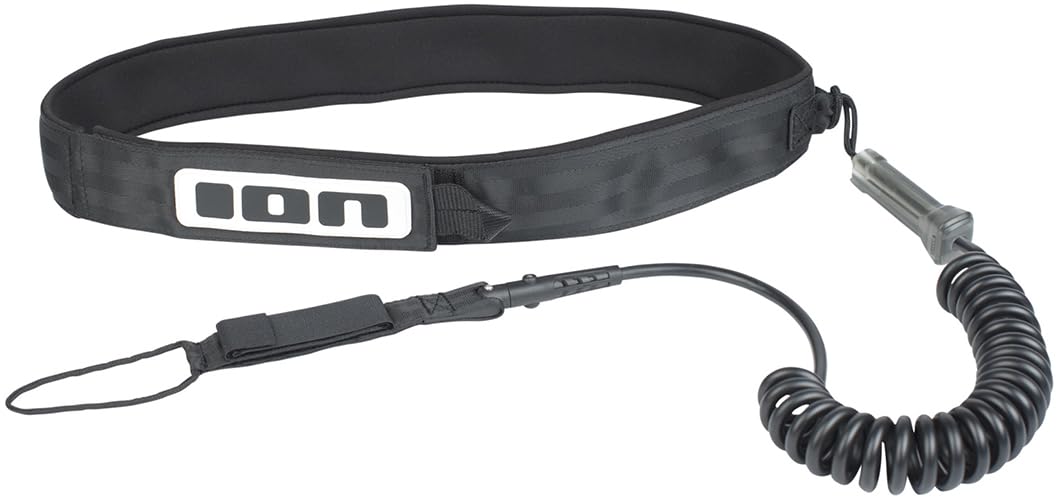 ION Wing/SUP CORE Safety Coiled Leash 2025 Black, S-M/8'