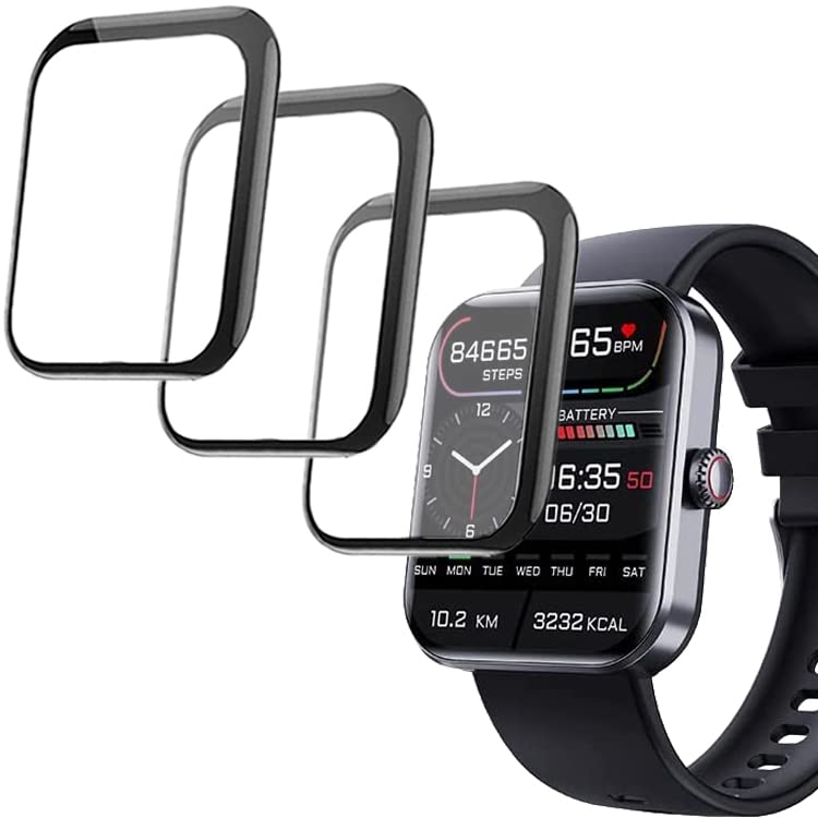 3D Screen Protector Compatible with Boquaw P90 1.85”, LTPDE T19F and F57L Smart Watch