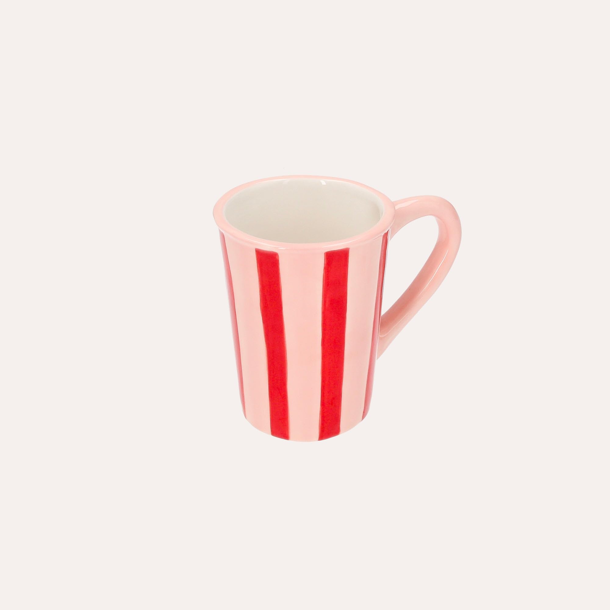 Keyhomestore | Zestaw 2 kubków ceramicznych z pokrywką | Śniadanie lub herbata, elegancka dekoracja stołu i prezent do domu - wyprodukowano we Włoszech