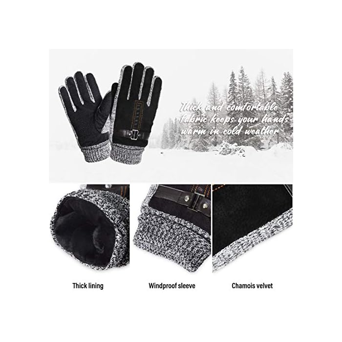 LassZone Men's Winter Leather Gloves - Image 7
