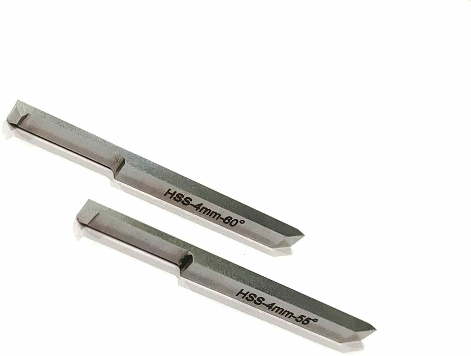 Buyohlic New Double End Internal External Threading HSS Tool Set for Lathe Machine Tools (((4 X 4 MM SHANK)))