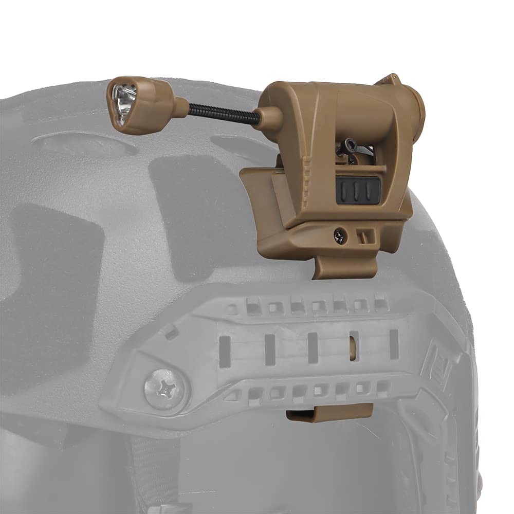 ACEXIER Taktischer Helm Lichtladung Mpls 4 Umwandlungsmodi Airsoft-Helmlampe Energiesparende Jagd Militär Fast Helm Taschenlampe
