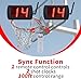 YZ 5 Inch LED Basketball Shot Clock Timer, Custom Countdown Timer (12/14/20/24/30 Seconds), Portable with Remote Control & Buzzer for Basketball Courts