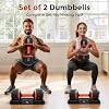 NICEPEOPLE Adjustable Weight Bench and Dumbbell Set for Home Gym, 660LBS Capacity Workout Bench with Adjustable Dumbbell Set of 2, 25LBS Pair (Total 50LBS) with Storage Box for Full Body Workouts