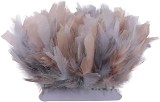 1meter Dyed Turkey Feather Trim Fringe 4-6 Inches Fluffy for Crafts Needlework Wedding Dress Decoration 25 4-6 Inch