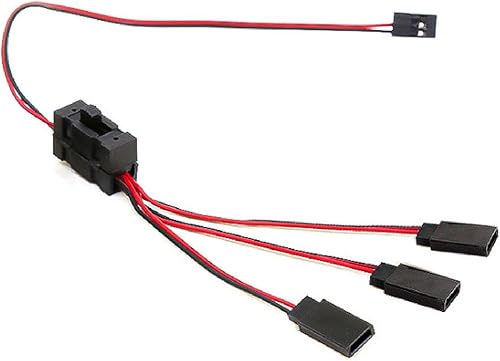 DAGIJIRD 110 RC Crawler Car Cable de luz de alambre de 3 vías con interruptor para SCX10 TRX-4