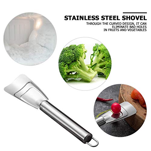 Pá de gelo de aço inoxidável WinnerEco, pacote com 4 colheres de gelo para cubos de gelo, colheres d