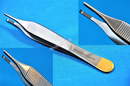 German Premium Tc Adson Tissue Forceps Toothed 1X2 4.75  Adson Kocher Configuration Surgical Veterinary Cynamed