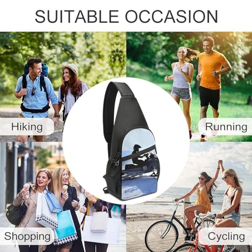 Bolso bandolera casual para senderismo y viaje unisex miniatura 6