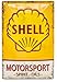 Produktbild SHELL Retro Tankstellen Reklame, hochwertig geprägtes Blechschild, 30 x 20 cm, Garage, Werkstatt, Rallye, Auto