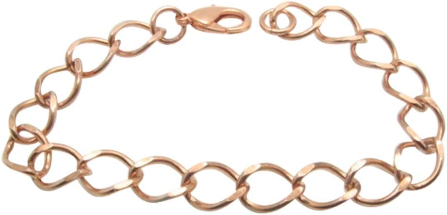 ソリッド銅アンクレットCA716G - 幅7/16インチ - 長さ8~12インチ, 銅