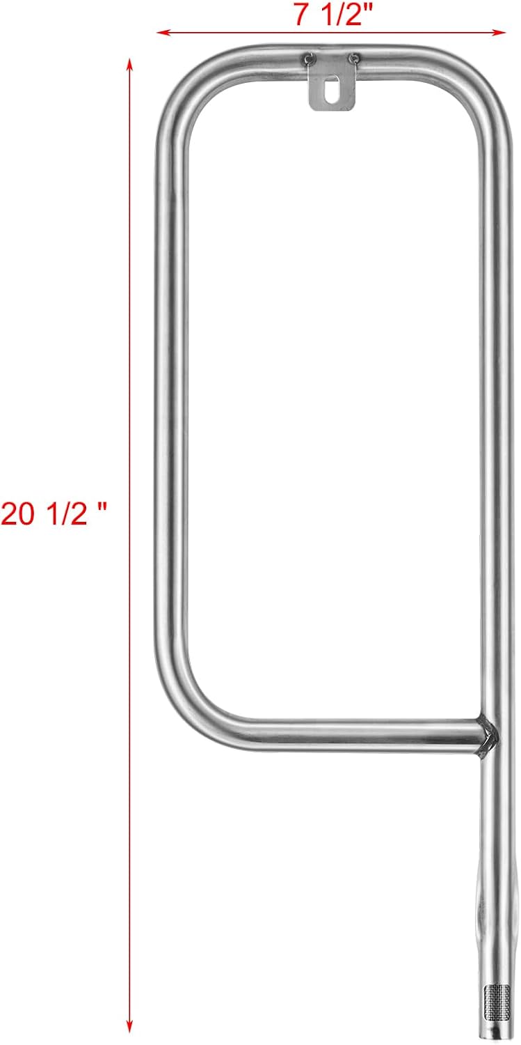Oklagarden 69956 Burner Replacement 80476 Regulator Parts for Weber Q200 Q220 Grill Parts 396000 396002 566002 Weber Baby Q 200 220 Gas Valve Regulator 41862 Grill Burner Tube Rack Replacement 20.5 In