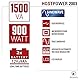 Atlantis A03-HP2003 Unterbrechungsfreie Sinuswelle 1500VA 900W Line Interactive, LCD-Display, USB-HID-Anschluss, 3 IEC Ausgänge + 2 Schuko-Steckdosen + Alim-Kabel, 2 Akkus 12V-9Ah, Schutz RJ45