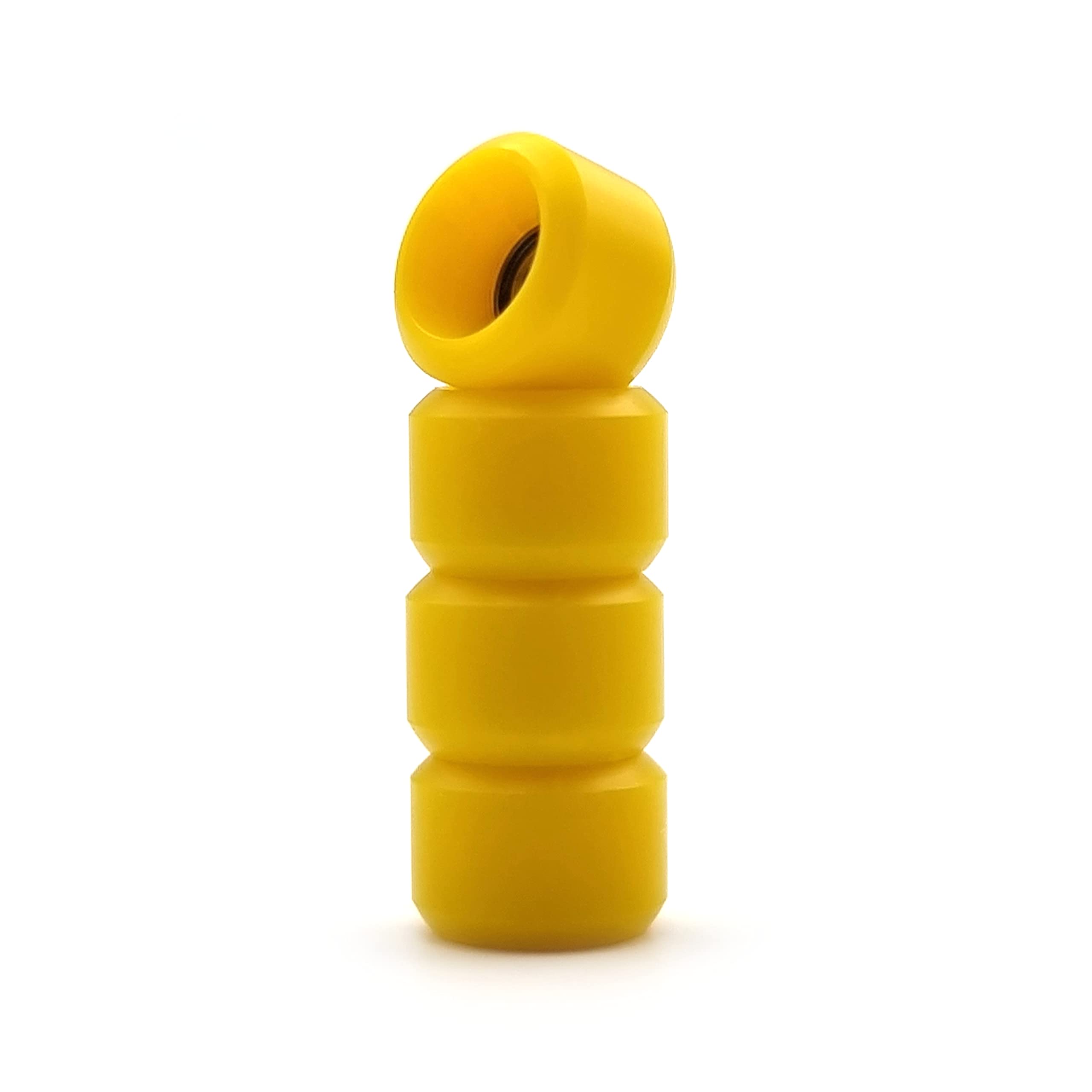 SPITBOARDS Jeu de touches Pro 34 mm x 96 mm (complet) | Plateau en bois véritable | Trucks et bagues professionnels | Roues en polyuréthane avec roulements | Vert