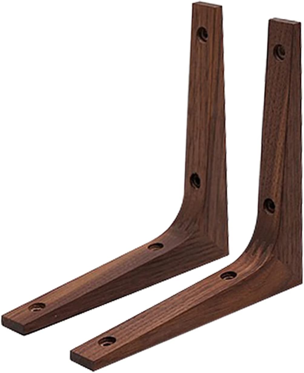 2 Pcs Shelf Brackets,Rustic Wood Floating Shelves Wall