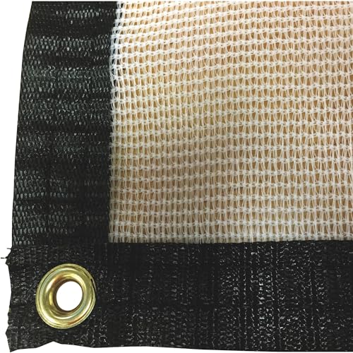 RSI W-SC68-50 Tropical Weather Shade Clothes with Grommets, 6' x 8', White