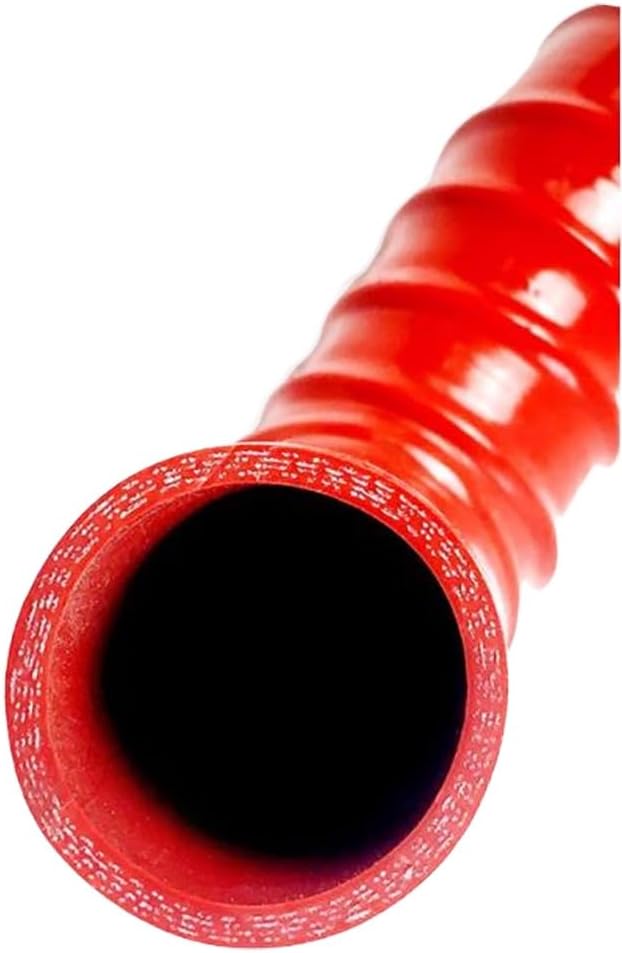 Flexible Automotive Silicone Hose - Red High-Temperature Resistant Intake & Exhaust Duct for Car Heaters, Brake Cooling, Vent Pipe (65mm / 2.55") - Durable & Versatile Tubing