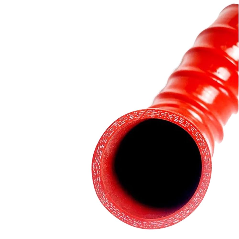 Tubo Flessibile in Silicone Rosso Resistente alle Alte Temperature - Condotto di aspirazione e Scarico Flessibile per Uso automobilistico, Tubo di Raffreddamento e Riscaldamento Freni da 38