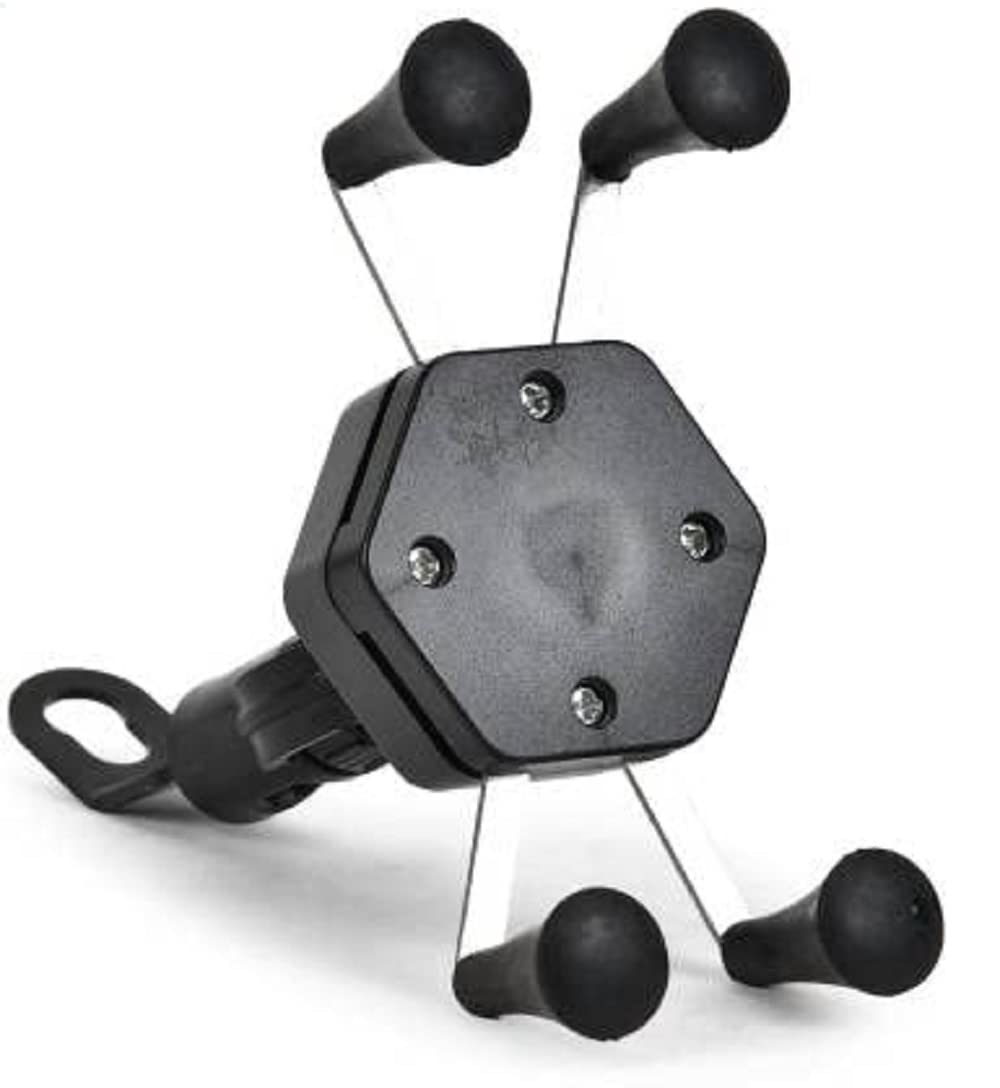 Wavva® Universal X-Grip Spider Mobile Holder Bike Cell Phone Spider Adustable Multi-Functional Mobile Holder X Grip Handlebar Mount Smartphone Holder Without Charger -Black-image-31