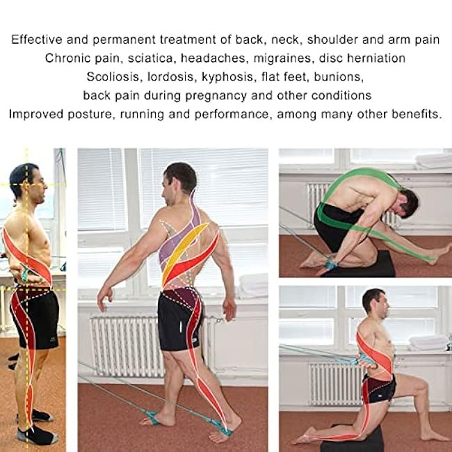 Stretch Strap Intermediate, Stretch Strap 0.2in Intermediate Muscle Spiral Stabilization Training Sport Stretches Rope Neck Sport Stretches Rope Yoga Stretching Strap for Pilates, Dance, Gymnastics