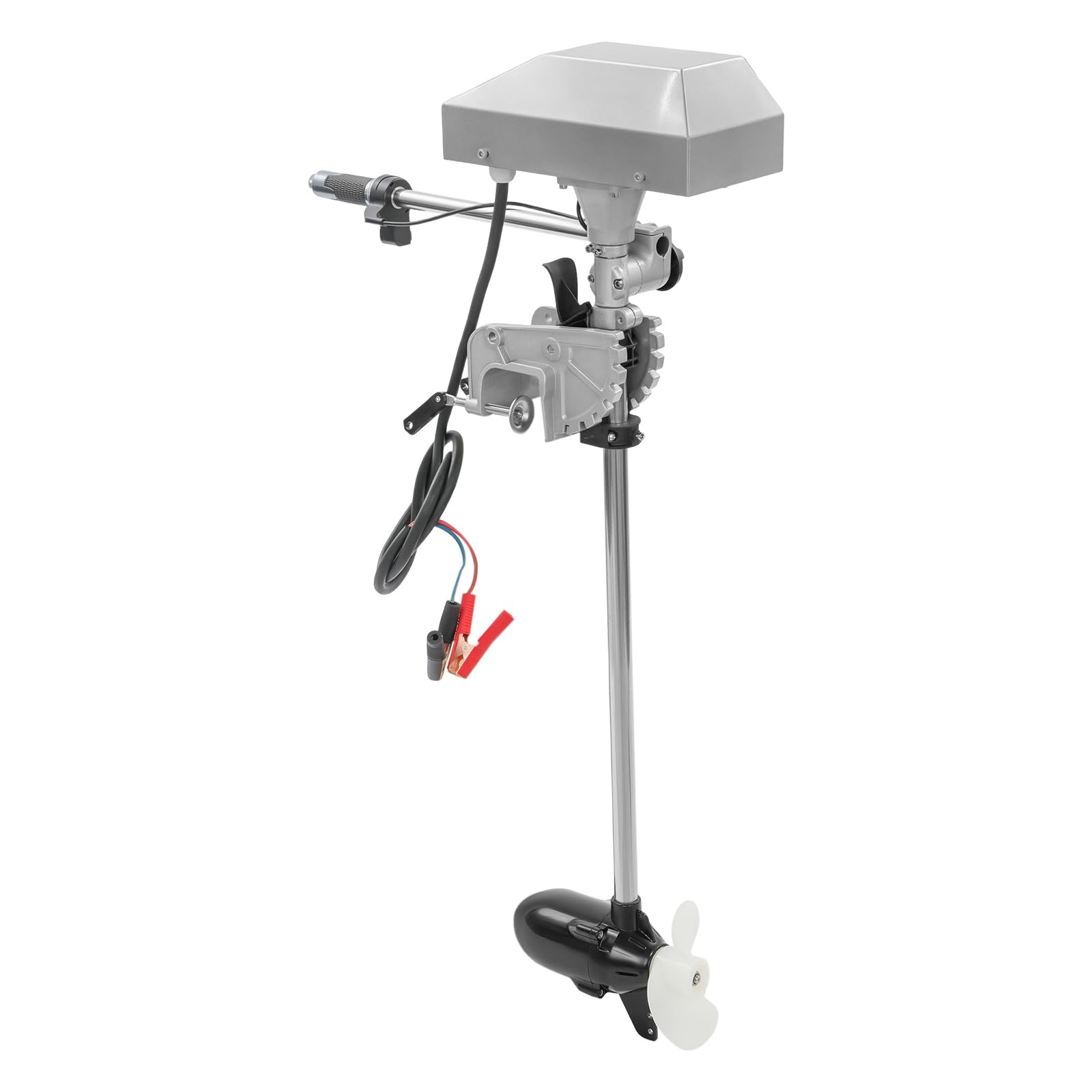 Motore elettrico fuoribordo esterno, 1500 W, 12-24 V, motore trolling elettrico subacqueo, fuoribordo elettrico, con controllo continuo senza gradini e display LED per tutte le barche con una