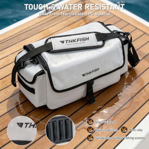 THKFISH Bolsa grande para carnada, bolsa enrollable para señuelos de pesca de trolling de gran tamaño para agua salada miniatura 6