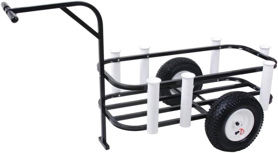 Sea Striker Deluxe Surf, Pier and Beach Cart โ Outdoor Fishing Rolling Wheel Wagon