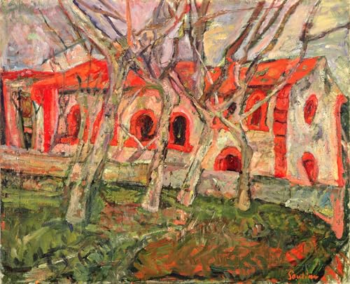 Impression sur toile église rouge de Soutine pour sublimer votre chambre vintage