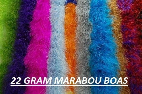 Thin Marabou Feather Boa 2 Yards Long (72