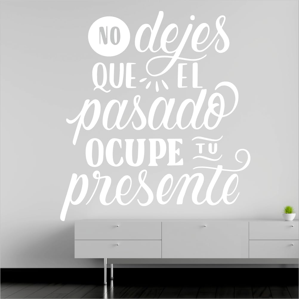 Vinilo adhesivo No dejes blanco 120x90 cm para un salón moderno