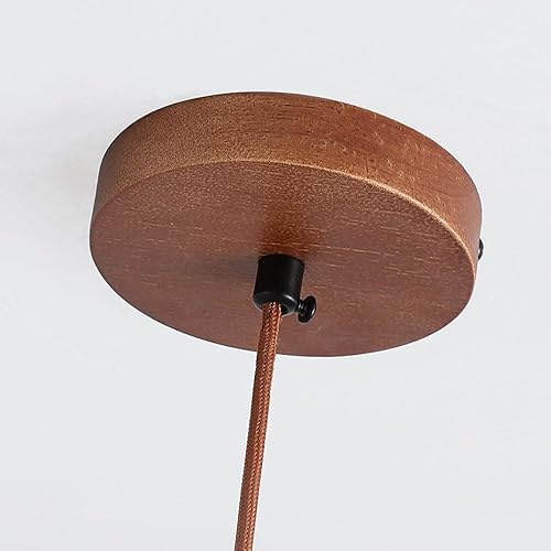 Miniatura 6 de Conical Marble Retro Industrial Pendant with Natural Yellow Cave Stone Hanging Lamp, Ceiling Chaner