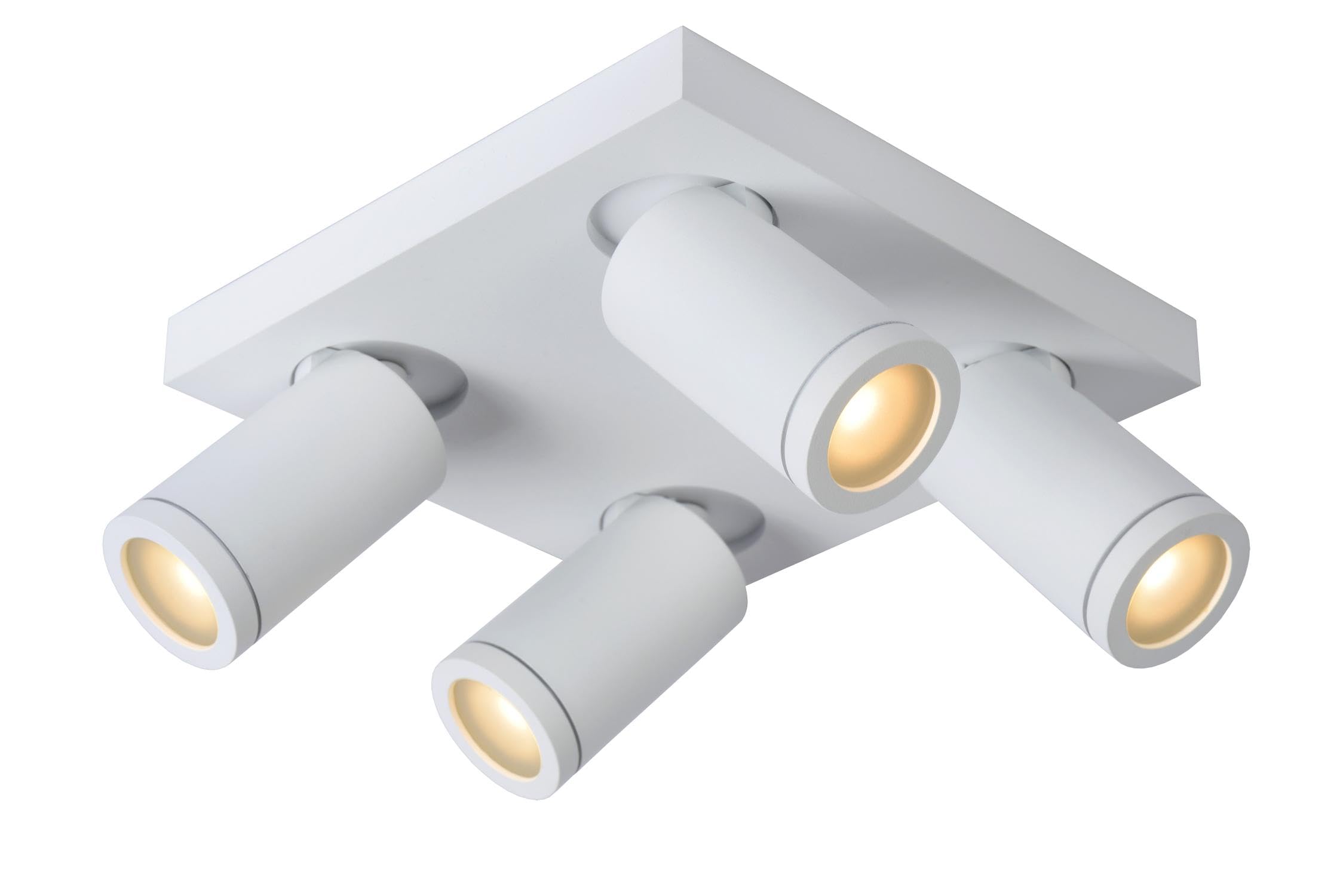 LUCIDE TAYLOR - Deckenstrahler Badezimmer - LED Dim to warm - GU10-4x5W 2200K/3000K - IP44 - Weiß
