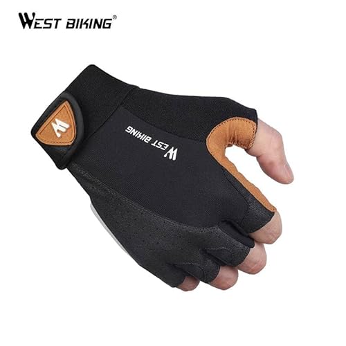 Luva Para Ciclismo Mtb Speed Mountain Bike Confortável Puxador Dedo Curto West Biking (P)