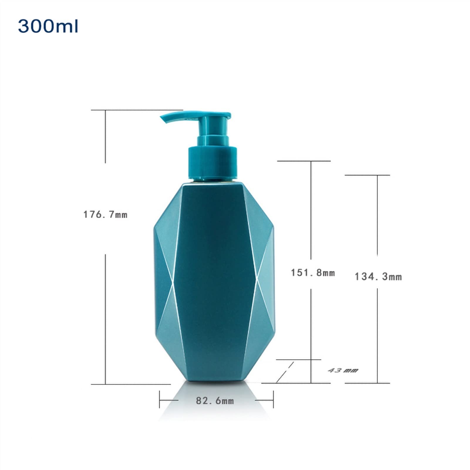 Dispenser di Sapone per Bagno 300ml/500ml Dispenser Portatili creativi Shampoo Flacone a Pressione Gel Doccia Liquido Contenitore Ricaricabile Forniture per Cucina e (Dimensioni:
