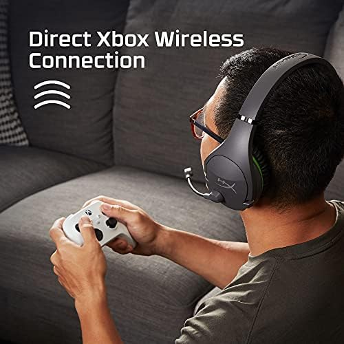 HyperX CloudX Stinger Core  Wireless Gaming Headset for Xbox Series X|S and Xbox One, Memory foam & Premium Leatherette Ear Cushions, Noise-Cancelling Microphone, Mic monitoring, Built-in chat mixer