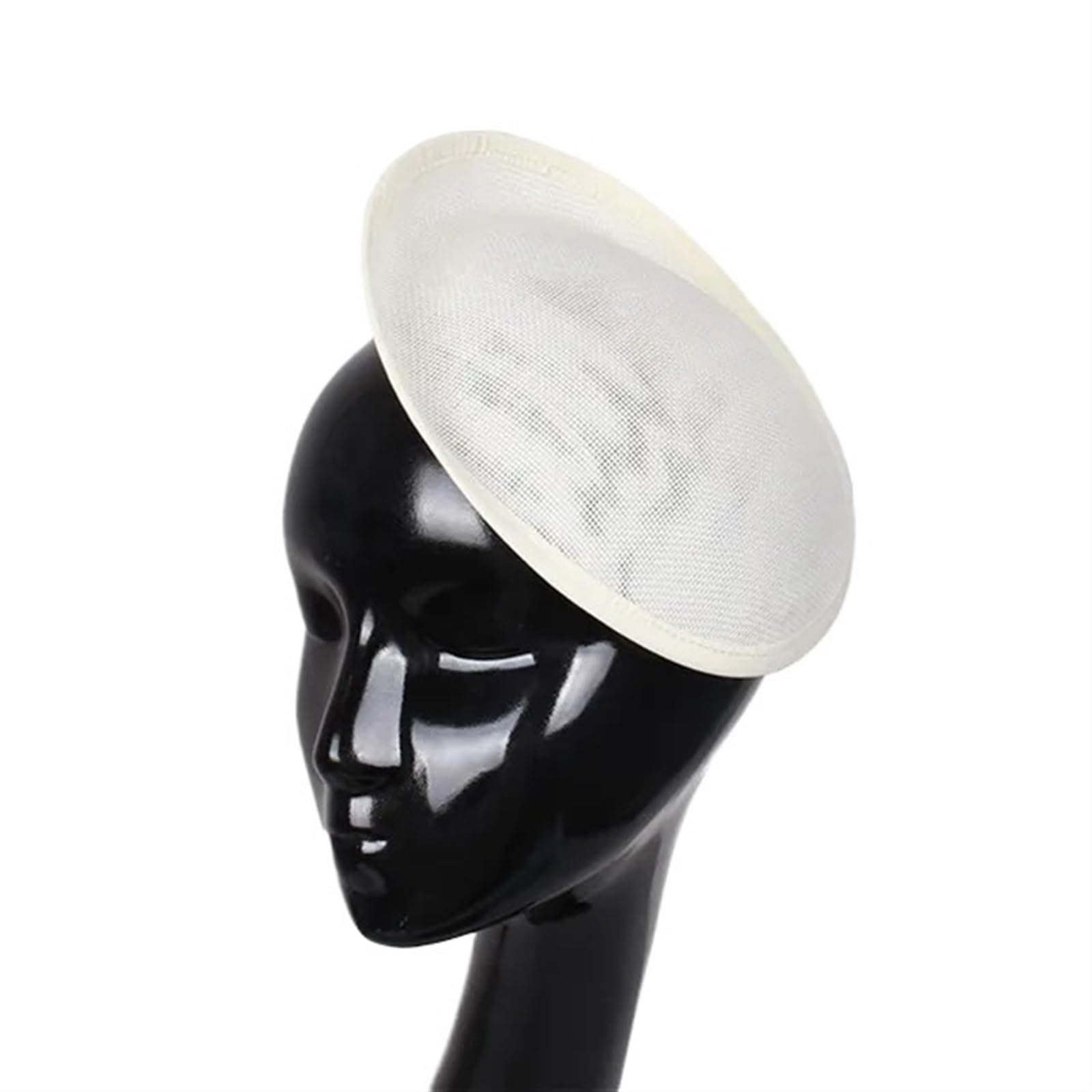 UALXPAO Wedding Hats 20CM Fascinator Bases Imitation Hats Base Women Wedding Party Headwear for Tea Party,Weddings(Beige)
