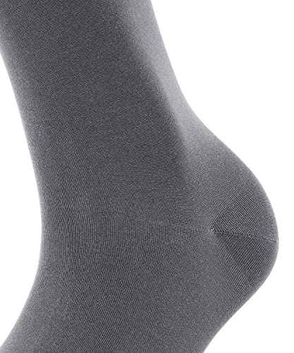 Falke Womens Cotton Touch Casual Sock, Comfortable Soft Knit Socks, Crew Length Midcalf, Lightweight, Grey (Platinum 3903), Us 5-7.5 (Eu 35-38 Ι Uk 2.5-5), 1 Pair #TOP4