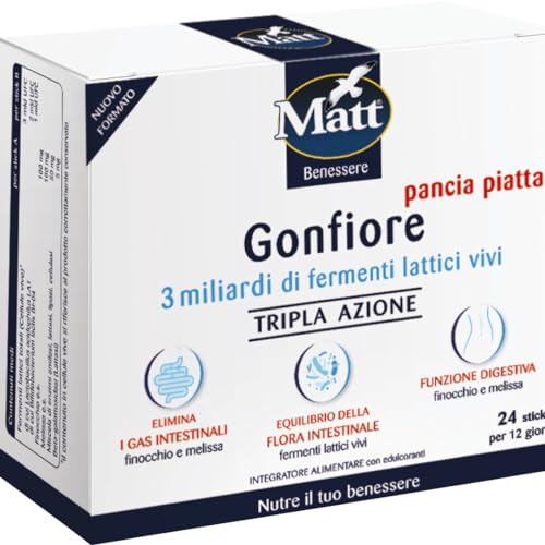 Matt Benessere Integratore Alimentare Pancia Piatta Plus, 12 Bustine - Immagine 2
