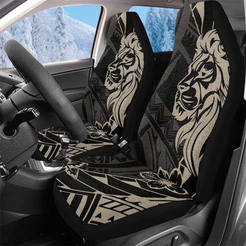 Housses de siège de voiture avant lion 52x138cm pour berlines