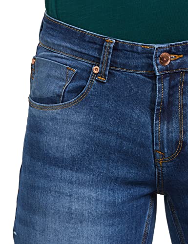 Image of Spykar Men's Mid Rise Skinny Fit Jeans