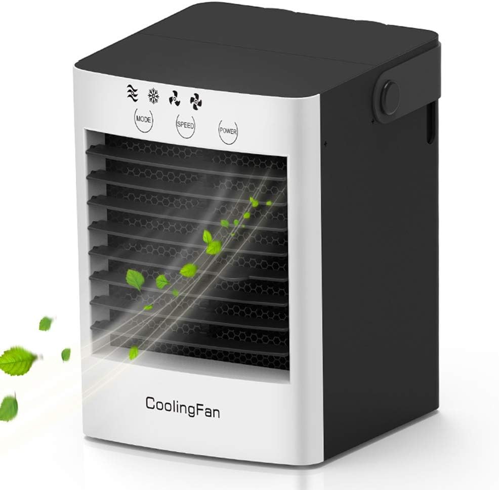GRTVF Acondicionador de Aire de sobremesa complementario Oficina del refrigerador del Ventilador portátil de atomización humidificador Mini USB Ventilador de Aire Acondicionado