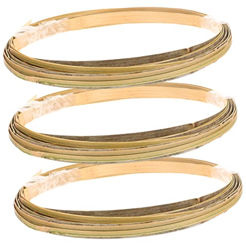 VICASKY 3 Rollos De Material De Bambú Cestas Tejidas Cestas...