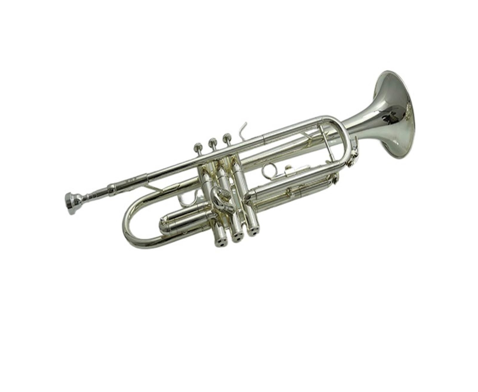 trąbka instrument Instrument trąbkowy B Płaski niklowany profesjonalny egzamin dla początkujących