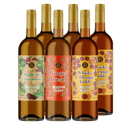 Secret Bottle Shop - Celtic Marches Mixed Mulled Cider Case – Spiced Winter Warmers – 6 X 75Cl