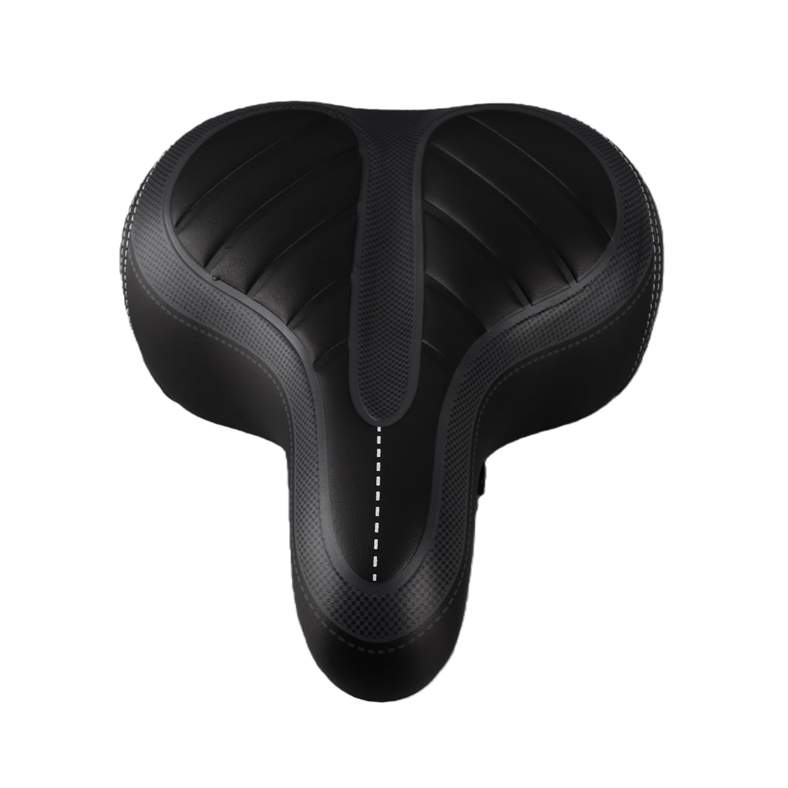 Fahrradsattel mit stoßfester Feder & ultraweicher Polsterung für breitem Po, Bergstraßen, sportlich bequemer Polstersattel für Damen & Herren, hohe Elastizität, PU-Material Sport & Freizeit