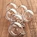 Package of 12 Clear Plastic Crafting Acrylic 30mm Fillable Ball Ornaments & Bath Bomb Molds