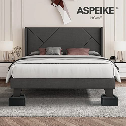 Aspeike 3 Inch Bed Riser 4 Pack Stackable Square Furniture Risers Heavy Duty Bed Raising Blocks Fits 5.5 Inch Wide Bed, Sofa, Chairs Or Couches Post - Bed Lifts Supports Up To 4,400 Lbs #TOP4